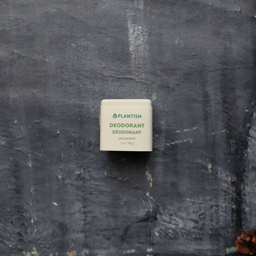 Plantish Future Beauty and Bathroom Zero Waste Mini Deodorant Bars - Front View