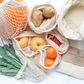 Plantish Future Home & Kitchen Multi-pocket Tote Bag Mesh Bags and Net Tote Bag with vegtables