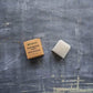 Top View: Plantish Future Home & Kitchen White Stain Remover block (3.5oz) and its brown cardboard box with the words "Plantish Stain Remover Block Baton Detachant"