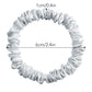 100% Pure Silk Slim Scrunchies Set of 3 Hair Ties Ponytail Holders